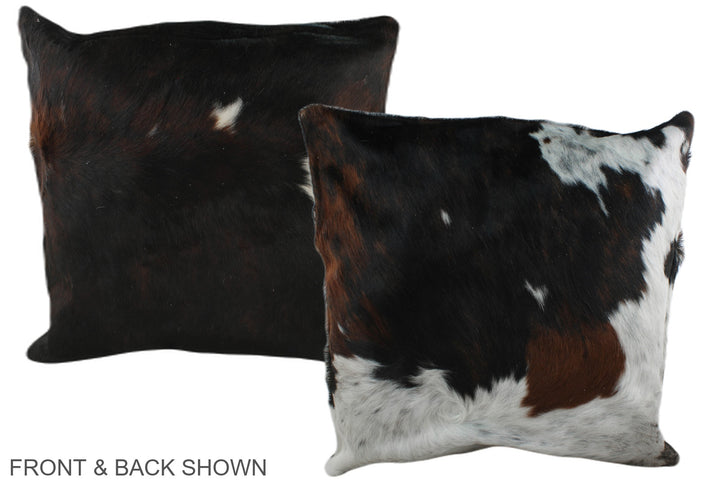 Tricolor 20"x20" Brazilian Cowhide Pillow #A39401 by Hudson Hides