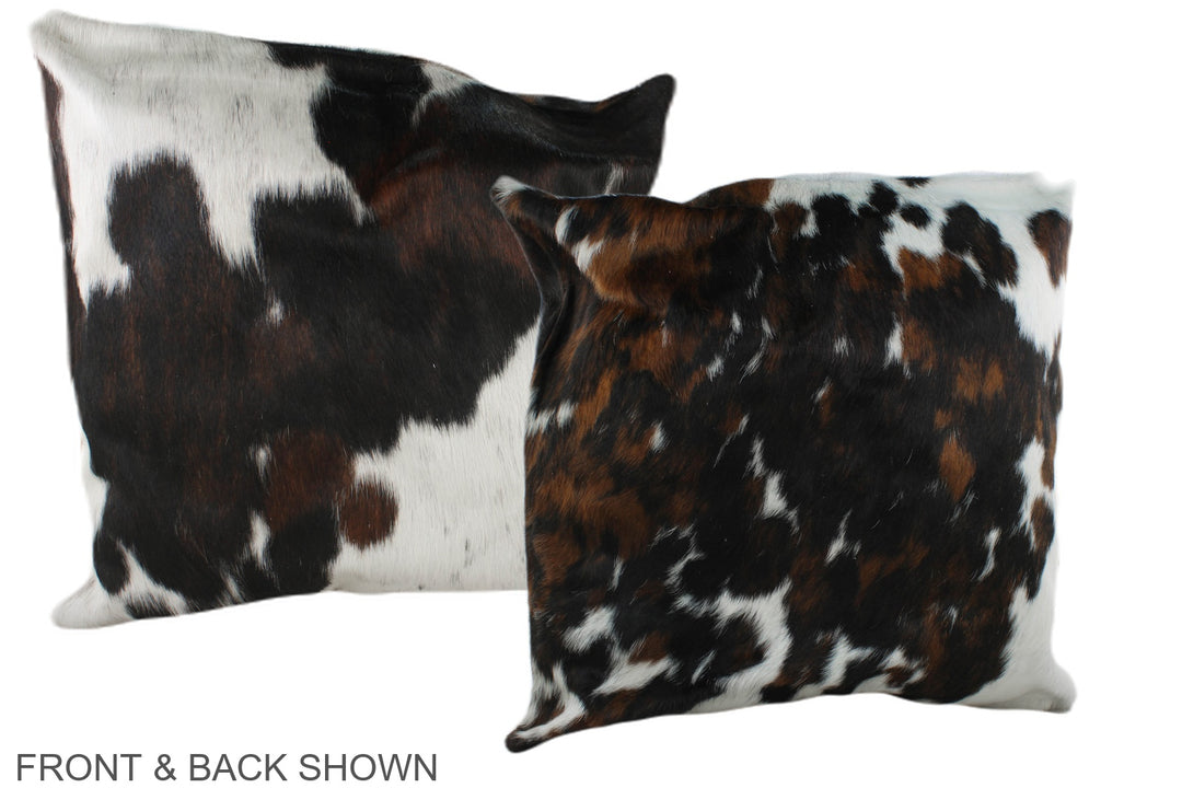 Tricolor 20"x20" Brazilian Cowhide Pillow #A39402 by Hudson Hides