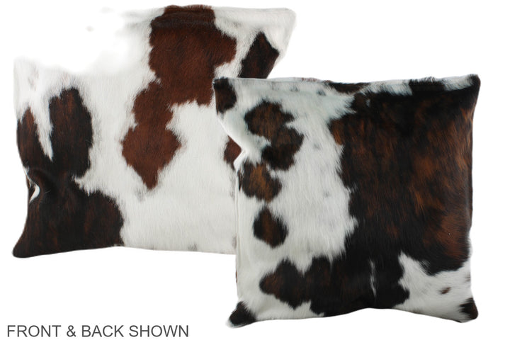 Tricolor 20"x20" Brazilian Cowhide Pillow #A39404 by Hudson Hides