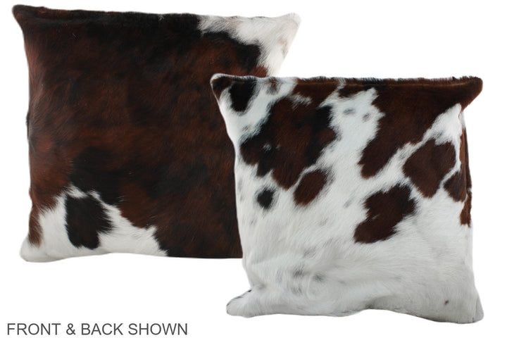Tricolor 20"x20" Brazilian Cowhide Pillow #A39405 by Hudson Hides