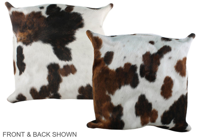 Tricolor 20"x20" Brazilian Cowhide Pillow #A39407 by Hudson Hides