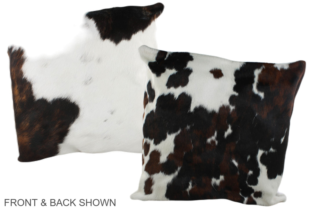 Tricolor 20"x20" Brazilian Cowhide Pillow #A39409 by Hudson Hides