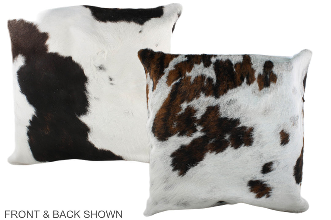 Tricolor 20"x20" Brazilian Cowhide Pillow #A39412 by Hudson Hides