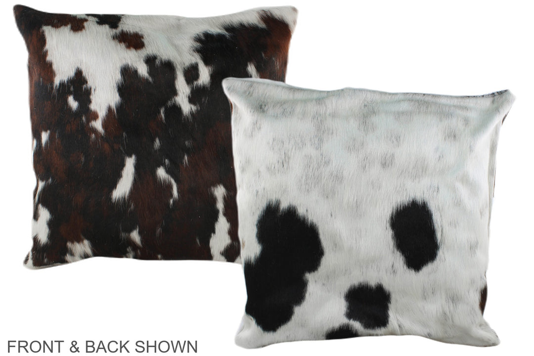 Tricolor 20"x20" Brazilian Cowhide Pillow #A39414 by Hudson Hides