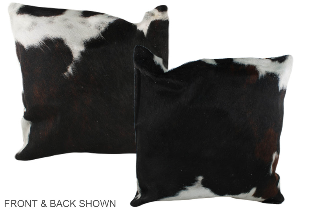 Tricolor 20"x20" Brazilian Cowhide Pillow #A39416 by Hudson Hides