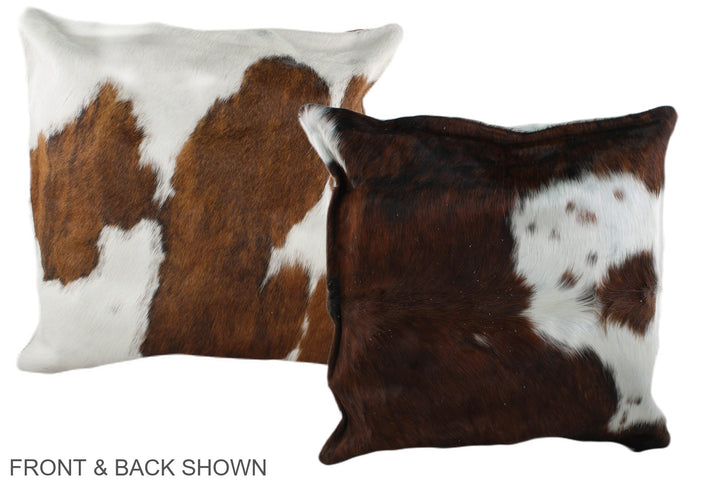 Tricolor 20"x20" Brazilian Cowhide Pillow #A39419 by Hudson Hides