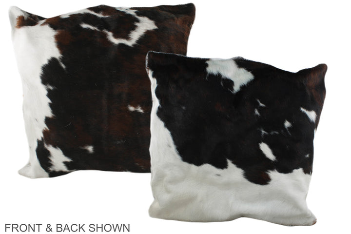 Tricolor 20"x20" Brazilian Cowhide Pillow #A39420 by Hudson Hides