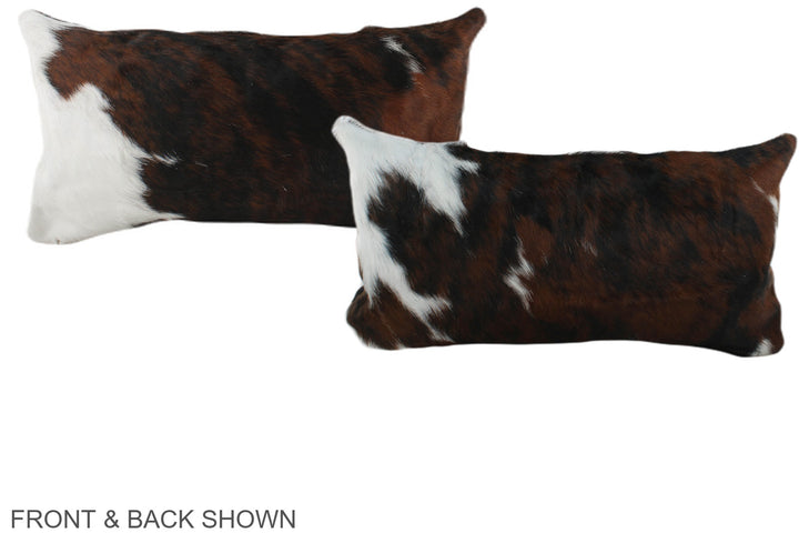 Tricolor 12"x22" Brazilian Cowhide Pillow #A39422 by Hudson Hides
