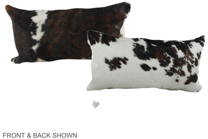 Tricolor 12"x22" Brazilian Cowhide Pillow #A39423 by Hudson Hides