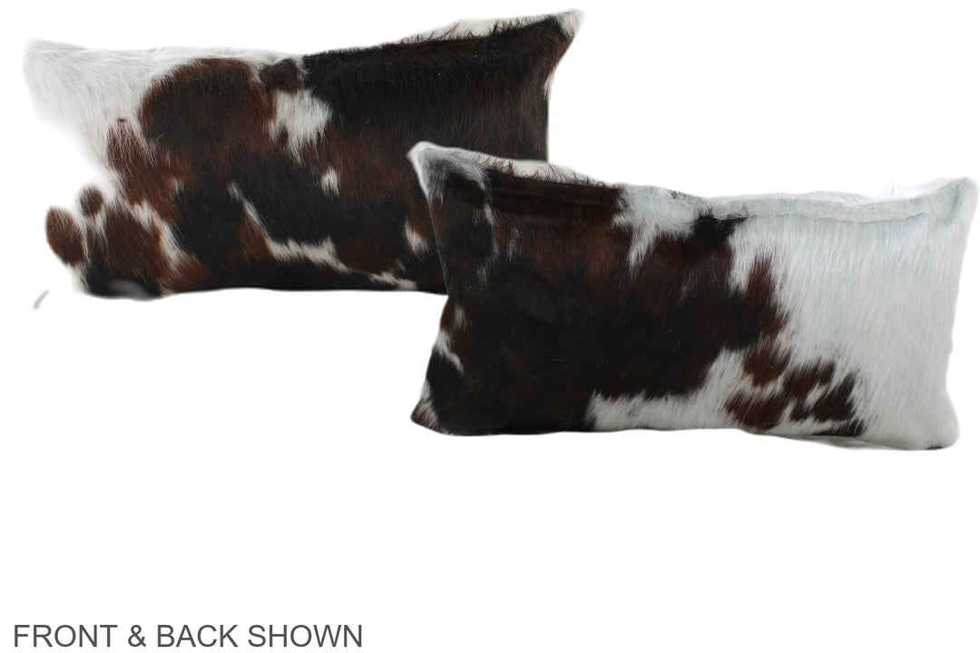 Tricolor 12"x22" Brazilian Cowhide Pillow #A39430 by Hudson Hides