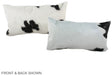 Black and White 12"x22" Brazilian Cowhide Pillow #A39431 by Hudson Hides