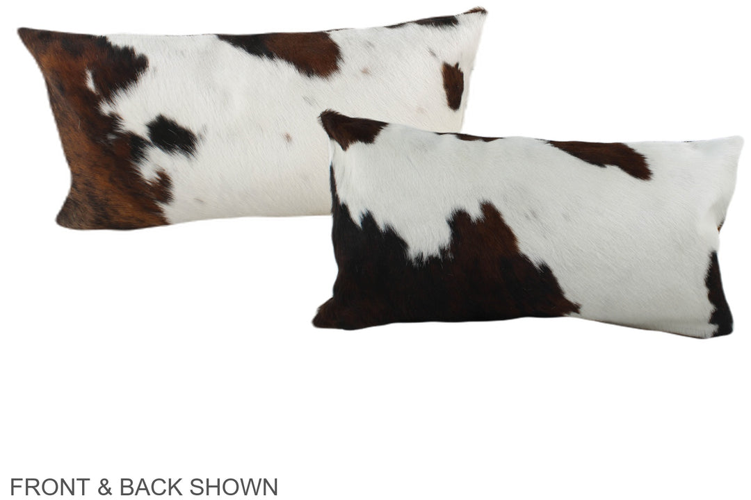 Tricolor 12"x22" Brazilian Cowhide Pillow #A39434 by Hudson Hides
