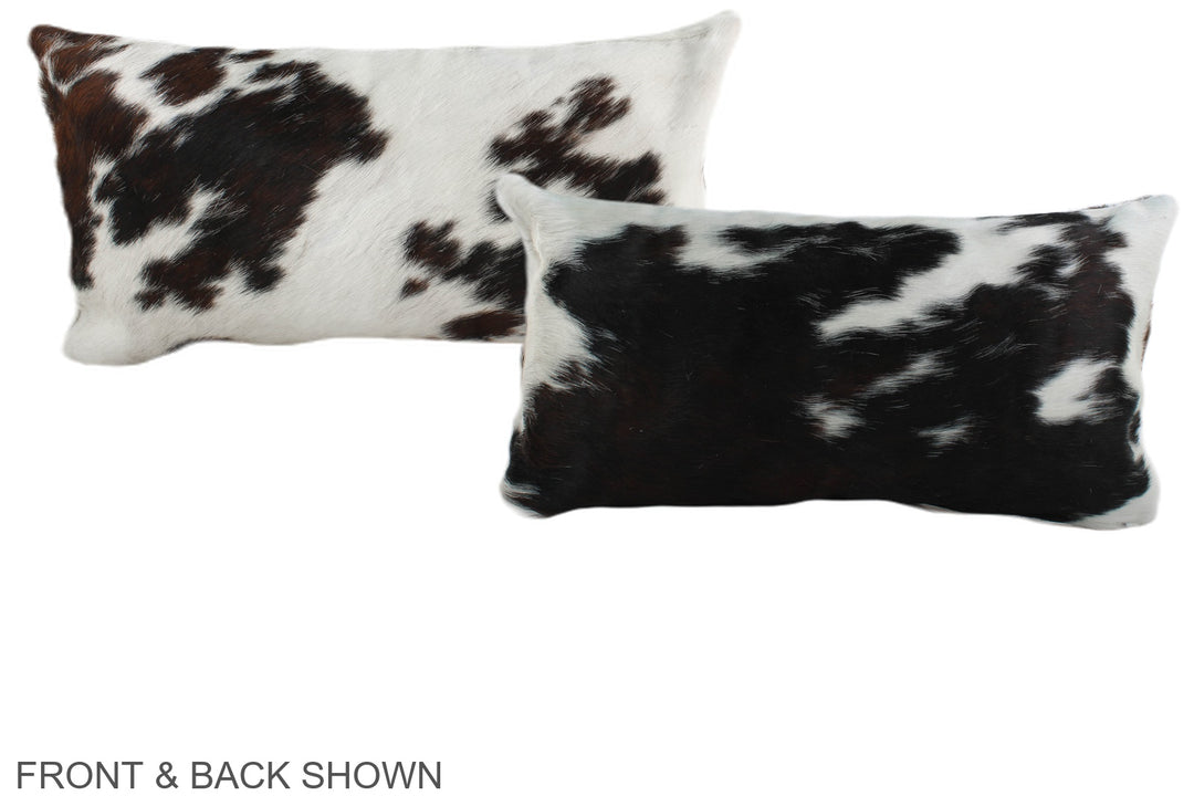 Tricolor 12"x22" Brazilian Cowhide Pillow #A39437 by Hudson Hides