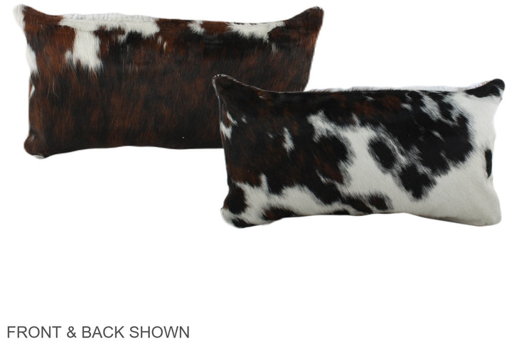 Tricolor 12"x22" Brazilian Cowhide Pillow #A39443 by Hudson Hides