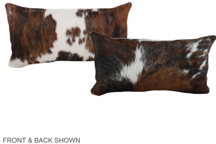 Tricolor 12"x22" Brazilian Cowhide Pillow #A39453 by Hudson Hides