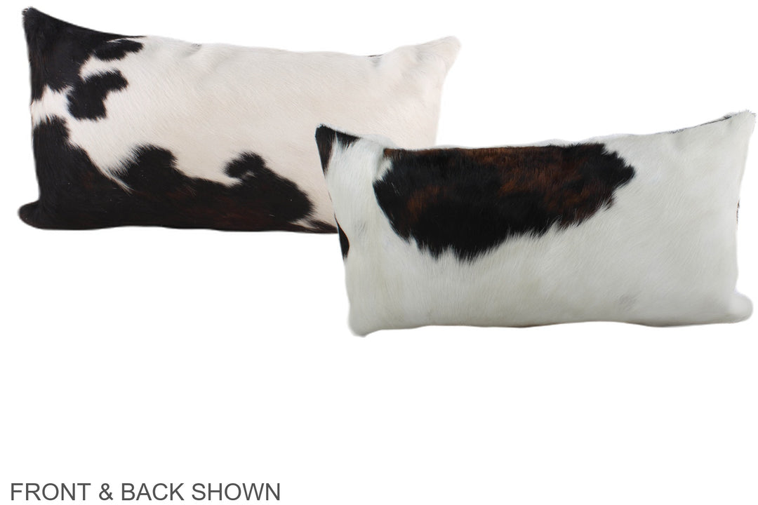Tricolor 12"x22" Brazilian Cowhide Pillow #A39455 by Hudson Hides