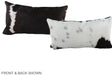 Black and White 12"x22" Brazilian Cowhide Pillow #A39456 by Hudson Hides