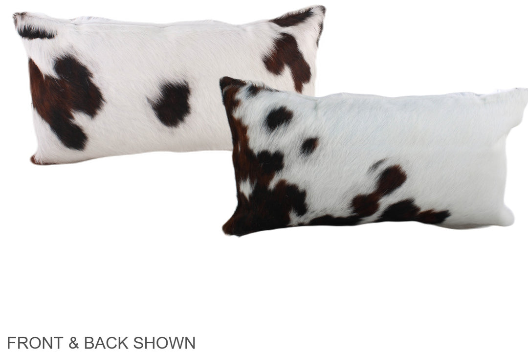 Tricolor 12"x22" Brazilian Cowhide Pillow #A39461 by Hudson Hides