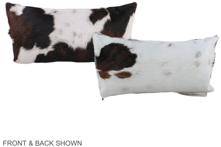 Tricolor 12"x22" Brazilian Cowhide Pillow #A39462 by Hudson Hides