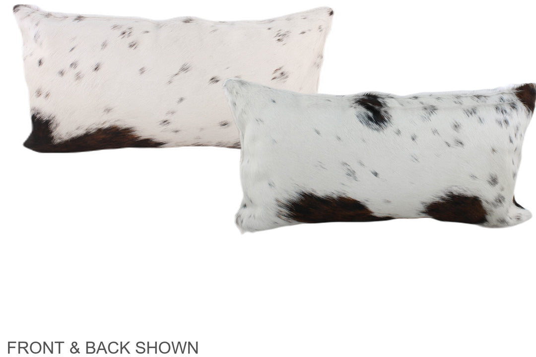 Tricolor 12"x22" Brazilian Cowhide Pillow #A39463 by Hudson Hides