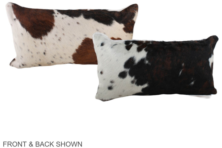 Tricolor 12"x22" Brazilian Cowhide Pillow #A39464 by Hudson Hides