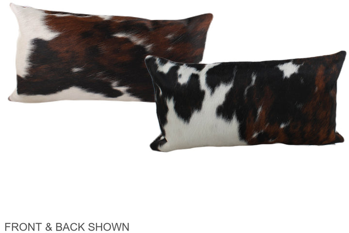 Tricolor 12"x22" Brazilian Cowhide Pillow #A39468 by Hudson Hides