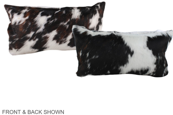 Tricolor 12"x22" Brazilian Cowhide Pillow #A39469 by Hudson Hides