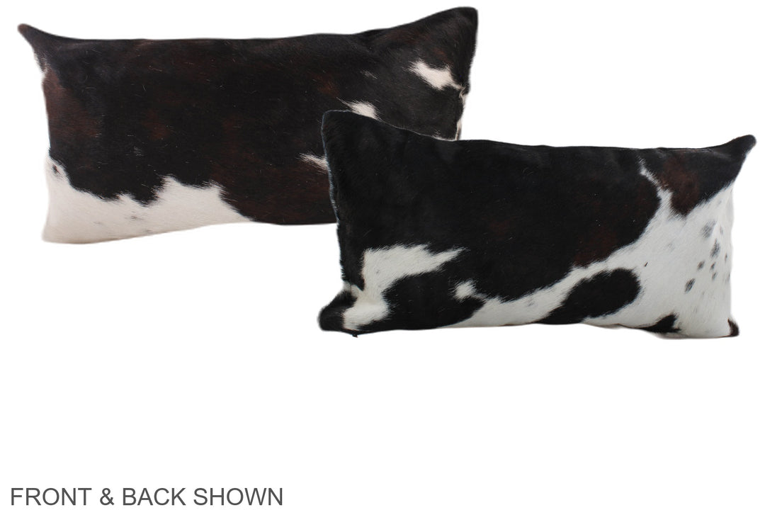 Tricolor 12"x22" Brazilian Cowhide Pillow #A39472 by Hudson Hides