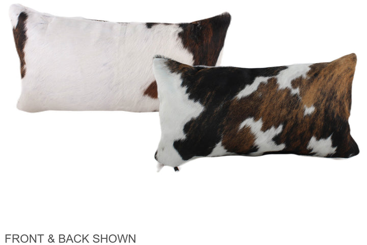 Tricolor 12"x22" Brazilian Cowhide Pillow #A39473 by Hudson Hides