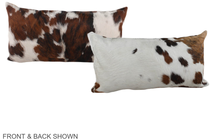 Tricolor 12"x22" Brazilian Cowhide Pillow #A39474 by Hudson Hides
