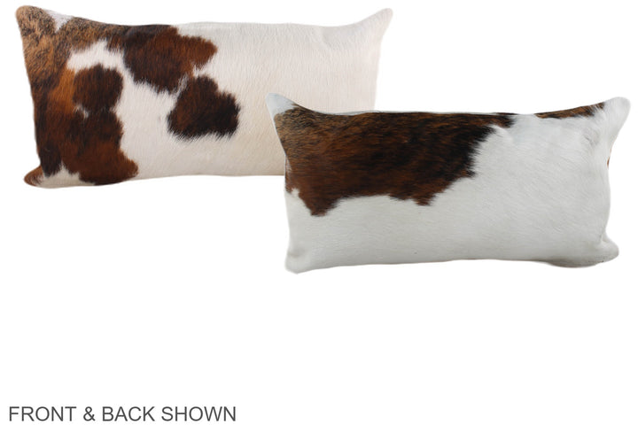 Tricolor 12"x22" Brazilian Cowhide Pillow #A39475 by Hudson Hides