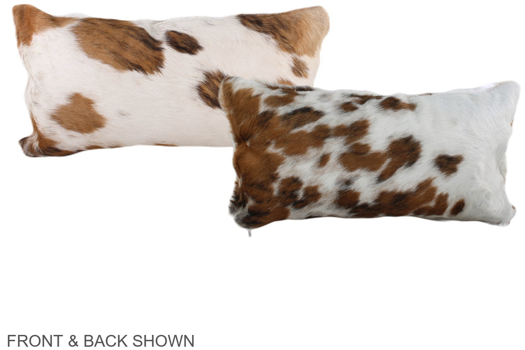 Tricolor 12"x22" Brazilian Cowhide Pillow #A39476 by Hudson Hides