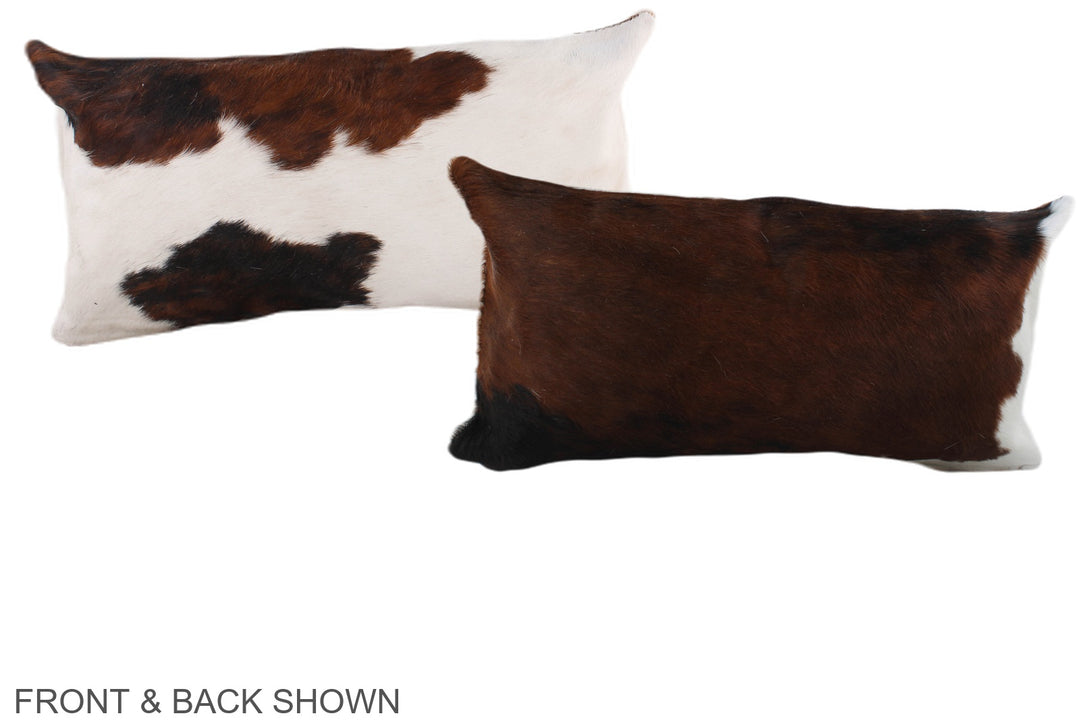 Tricolor 12"x22" Brazilian Cowhide Pillow #A39478 by Hudson Hides