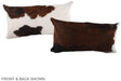 Tricolor 12"x22" Brazilian Cowhide Pillow #A39478 by Hudson Hides