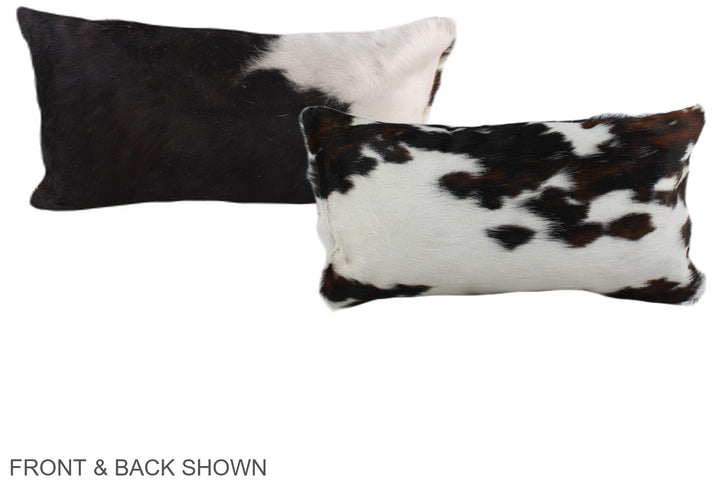 Tricolor 12"x22" Brazilian Cowhide Pillow #A39481 by Hudson Hides