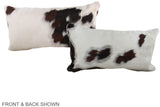 Tricolor 12"x22" Brazilian Cowhide Pillow #A39482 by Hudson Hides
