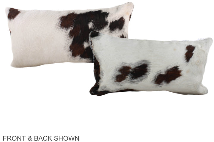 Tricolor 12"x22" Brazilian Cowhide Pillow #A39482 by Hudson Hides