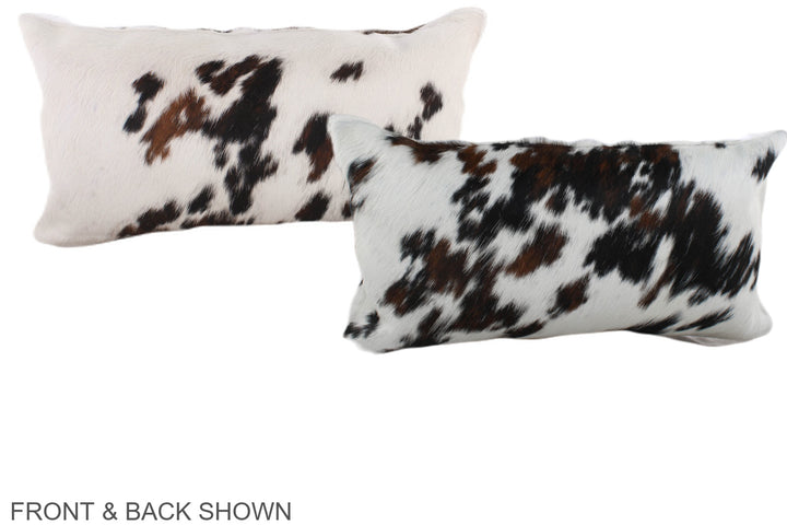 Tricolor 12"x22" Brazilian Cowhide Pillow #A39483 by Hudson Hides