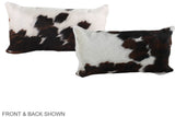 Tricolor 12"x22" Brazilian Cowhide Pillow #A39484 by Hudson Hides