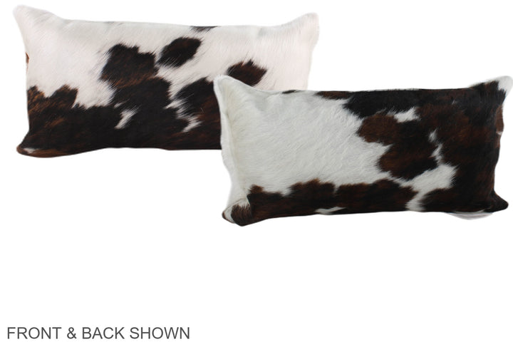 Tricolor 12"x22" Brazilian Cowhide Pillow #A39484 by Hudson Hides