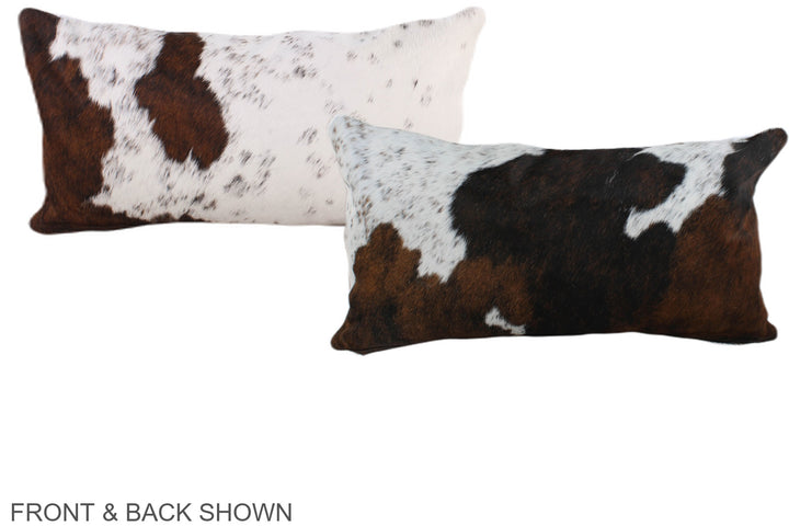 Tricolor 12"x22" Brazilian Cowhide Pillow #A39485 by Hudson Hides