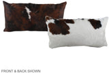 Tricolor 12"x22" Brazilian Cowhide Pillow #A39486 by Hudson Hides