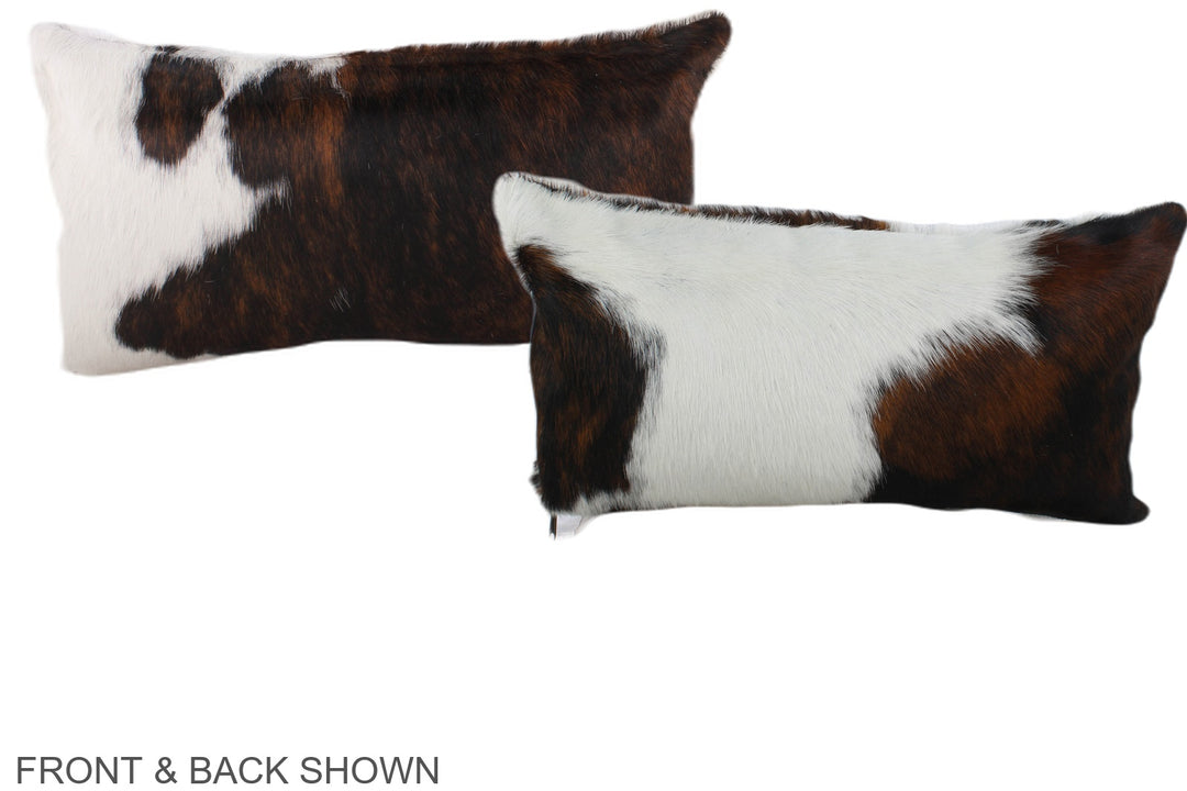 Tricolor 12"x22" Brazilian Cowhide Pillow #A39487 by Hudson Hides