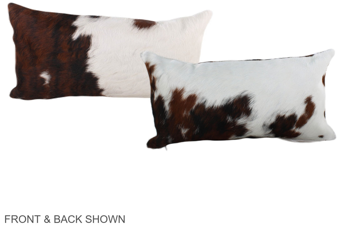 Tricolor 12"x22" Brazilian Cowhide Pillow #A39489 by Hudson Hides
