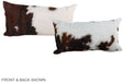 Tricolor 12"x22" Brazilian Cowhide Pillow #A39489 by Hudson Hides