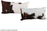 Tricolor 12"x22" Brazilian Cowhide Pillow #A39489 by Hudson Hides