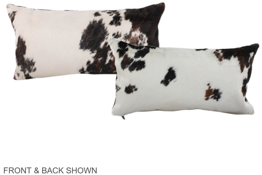 Tricolor 12"x22" Brazilian Cowhide Pillow #A39493 by Hudson Hides