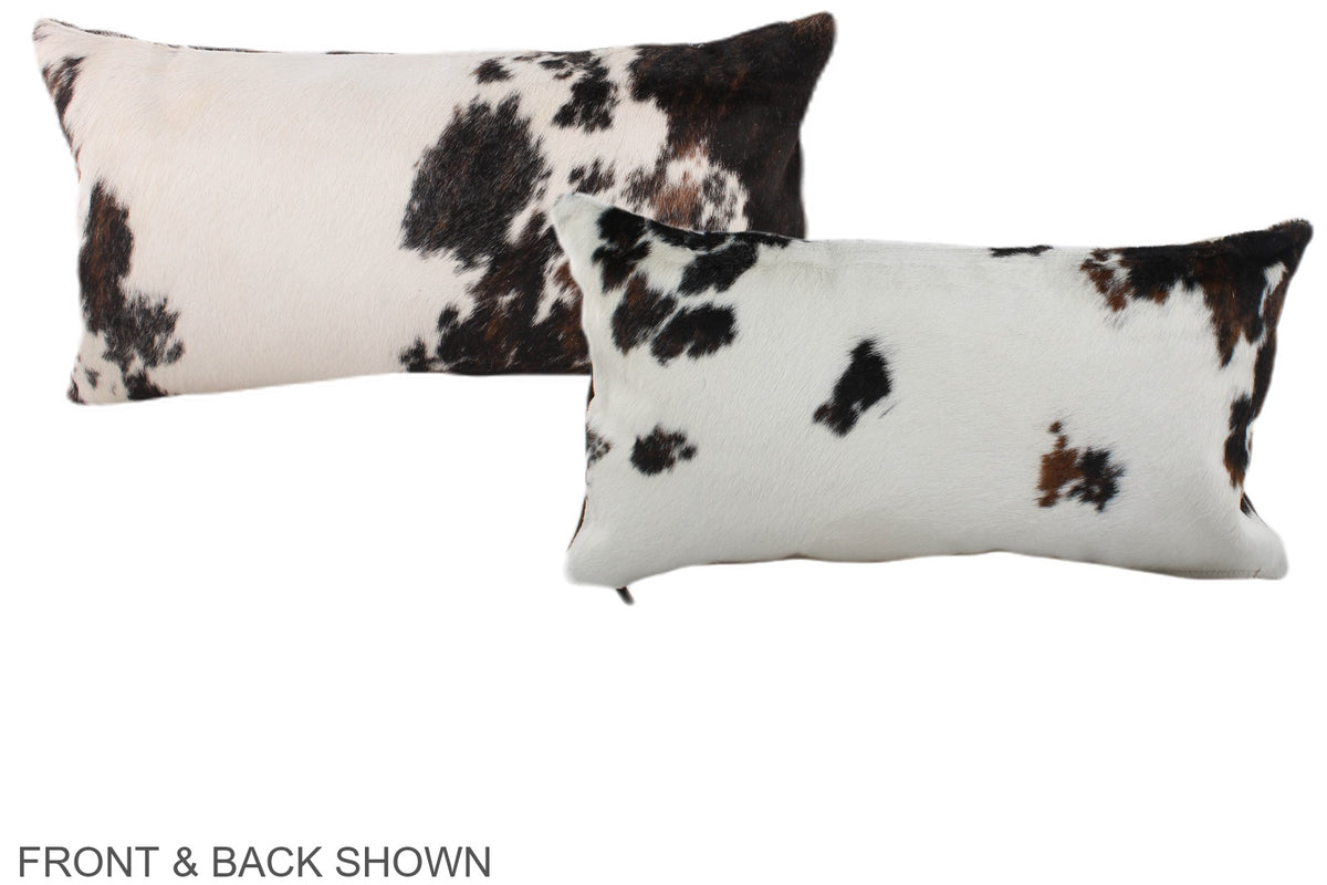 Tricolor Cowhide Pillow #A39493