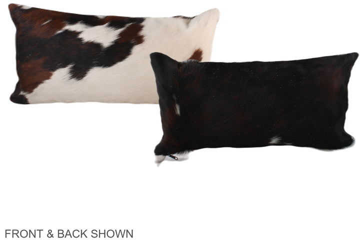 Tricolor 12"x22" Brazilian Cowhide Pillow #A39497 by Hudson Hides