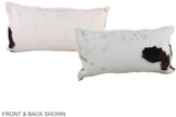 Tricolor 12"x22" Brazilian Cowhide Pillow #A39504 by Hudson Hides